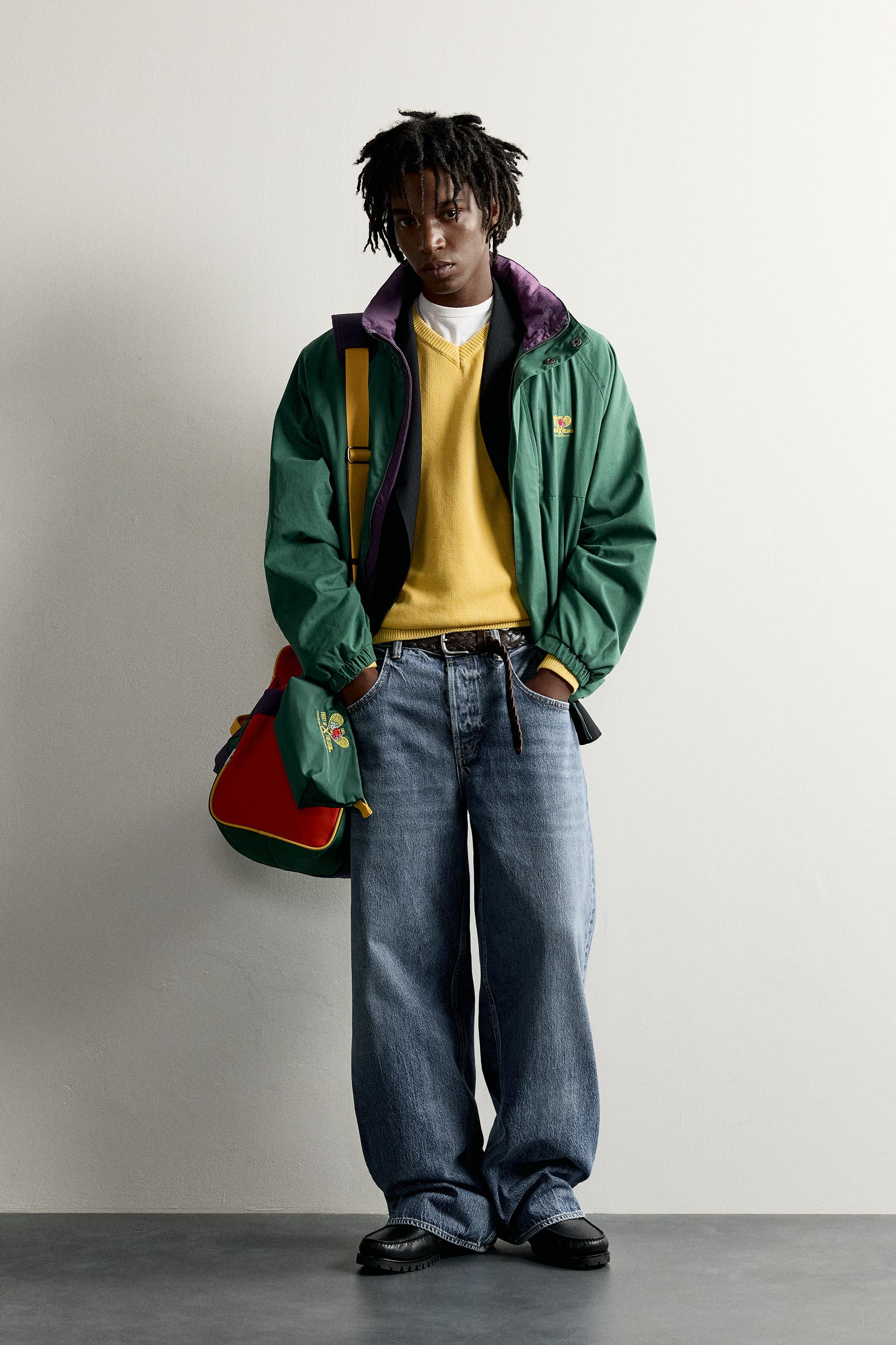 BLOUSON À CONTRASTES BRODERIE FRUIT OF THE LOOM™